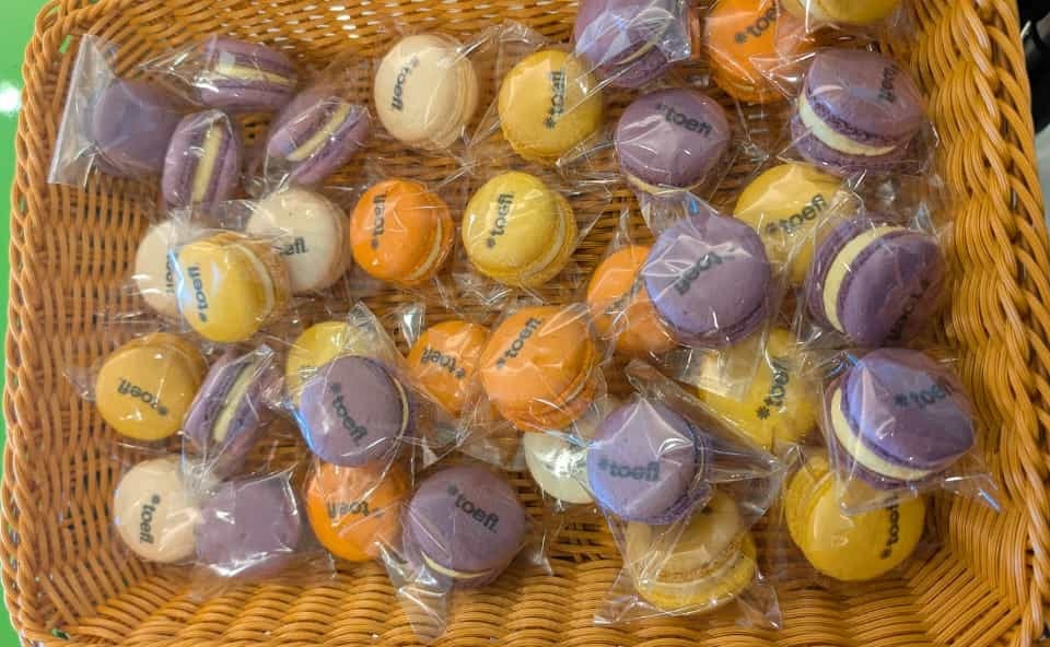 試験後にもらったマカロン